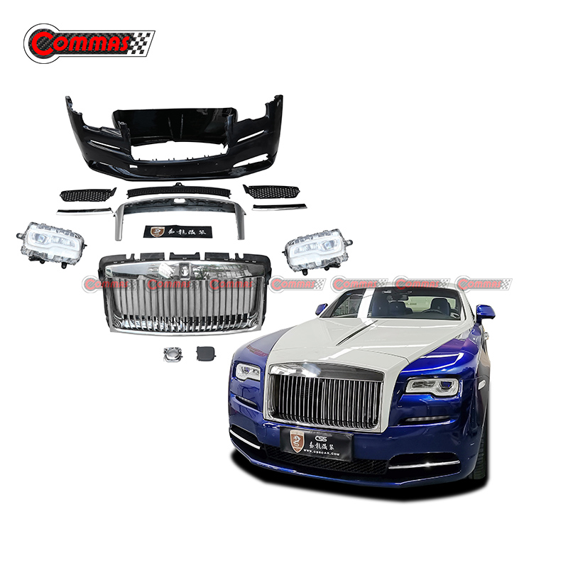 Restyling LED Headlights Front Bumper Assembly Bodykit For Rolls Royce Wraith Gen1-3