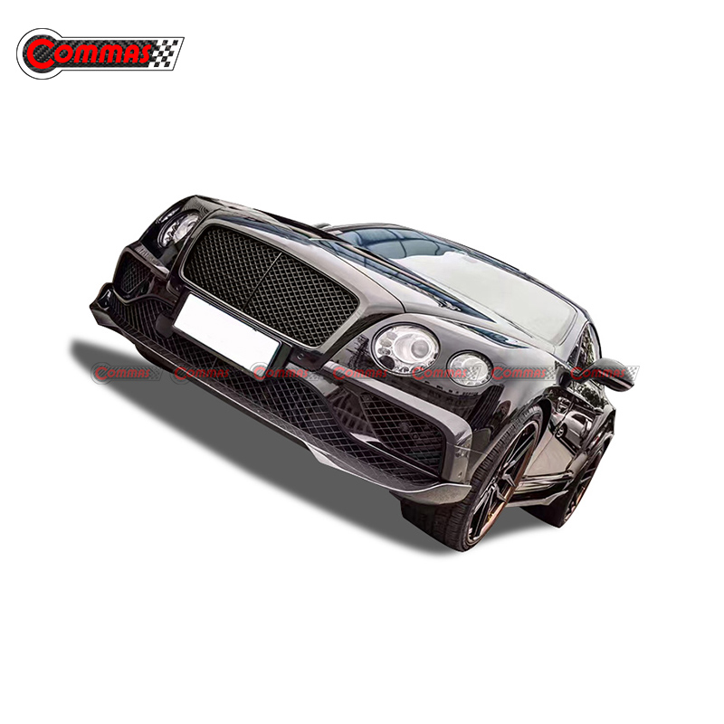 STARTECH Style Carbon Fiber Front Bumper Splitter Lip for Bentley GT