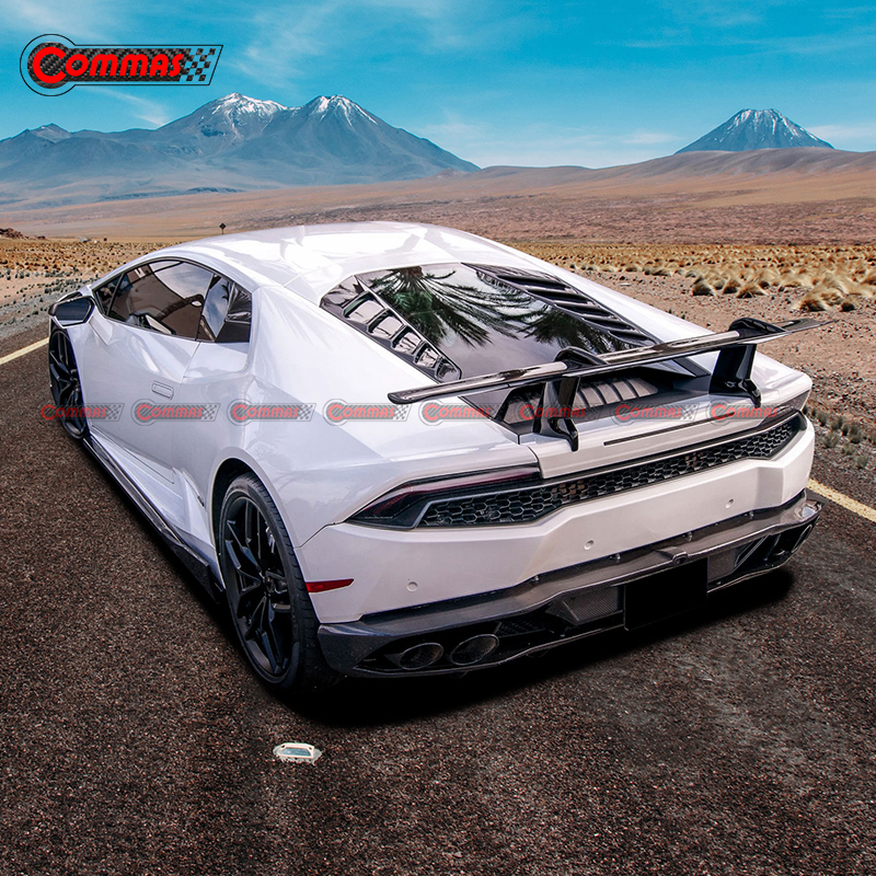 Oem Style Carbon Fiber Rear Diffuser Lip For Lamborghini Huracan