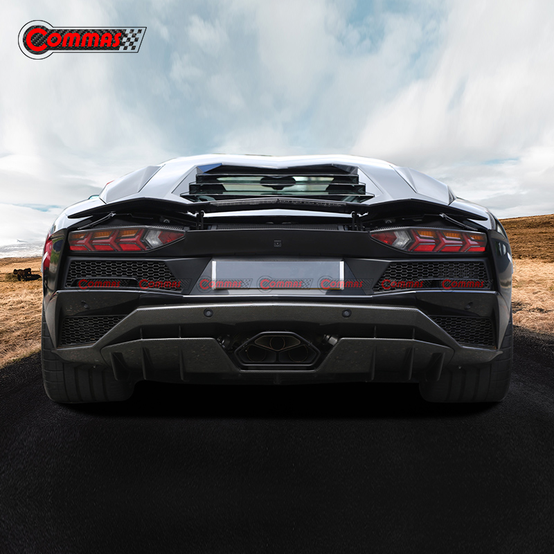 Oem Style Carbon Fiber Rear Diffuser Lip for Lamborghini Aventador LP740