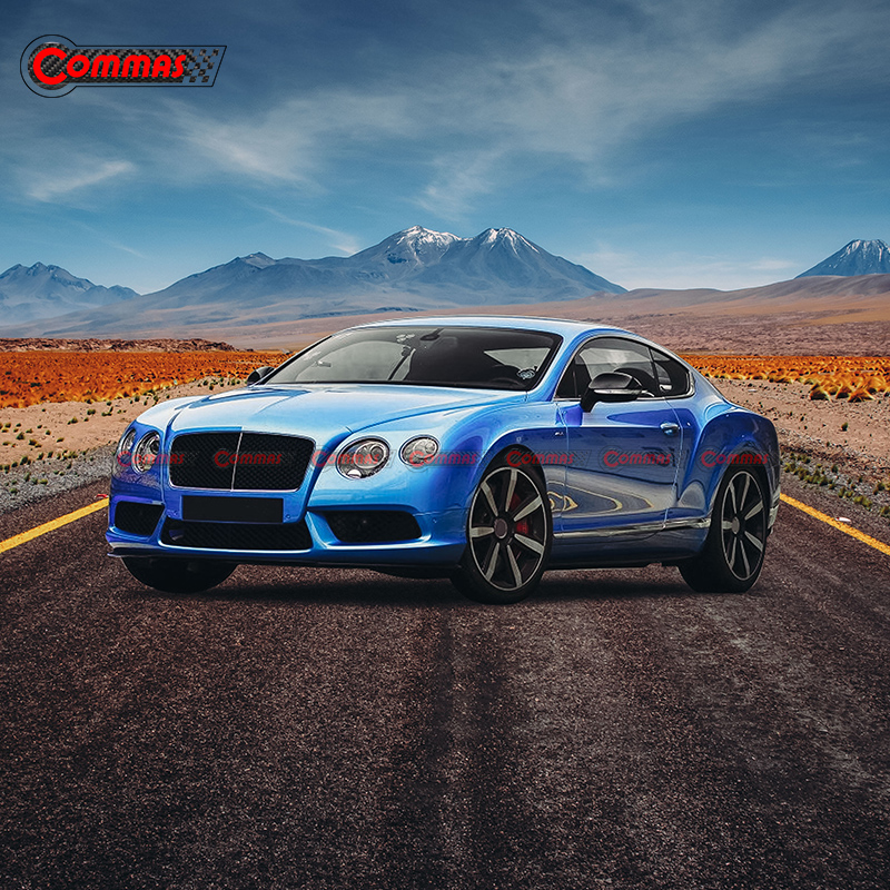  CF V8S Style Front Lip For Bentley Continental GT 2012-2014