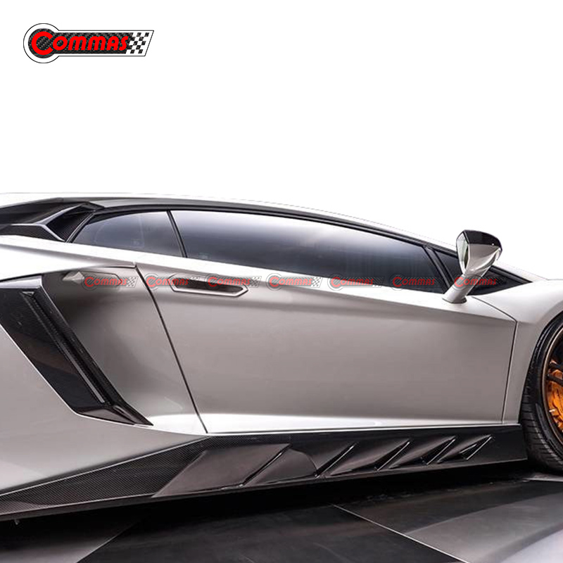 Novitec Style Carbon Fiber Side Skirts for Lamborghini Aventador LP700