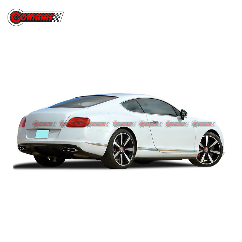 V8S Style Carbon Fiber Rear Diffuser Lip For Bentley Continental GT 2012-2014