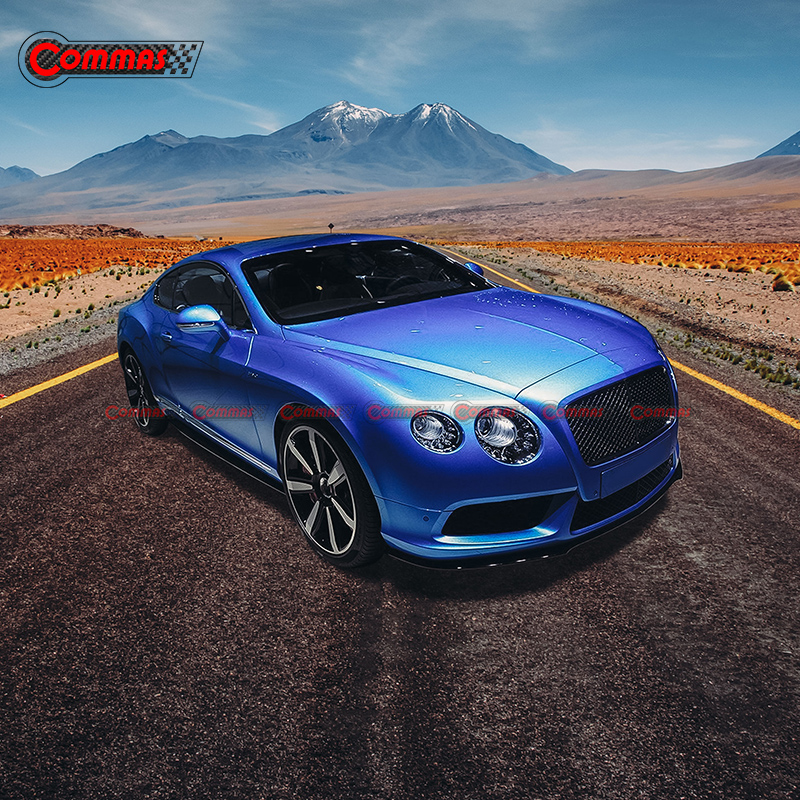 V8s Style Carbon Fiber Side Skirts For Bentley Continental GT 2012-2014