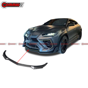 Carbon Fiber Mansory Style Front Bumper Lip Splitters For Lamborghini Urus
