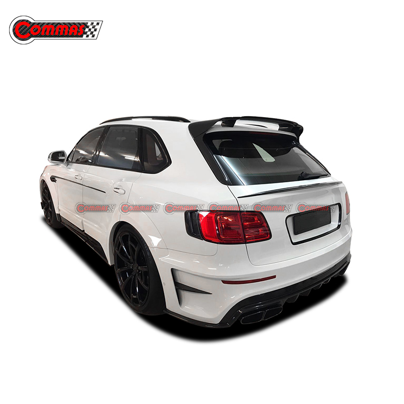 Mansory Style Carbon Fiber Rear Lampshade Taillight Frame Cover For Bentley Bentayga