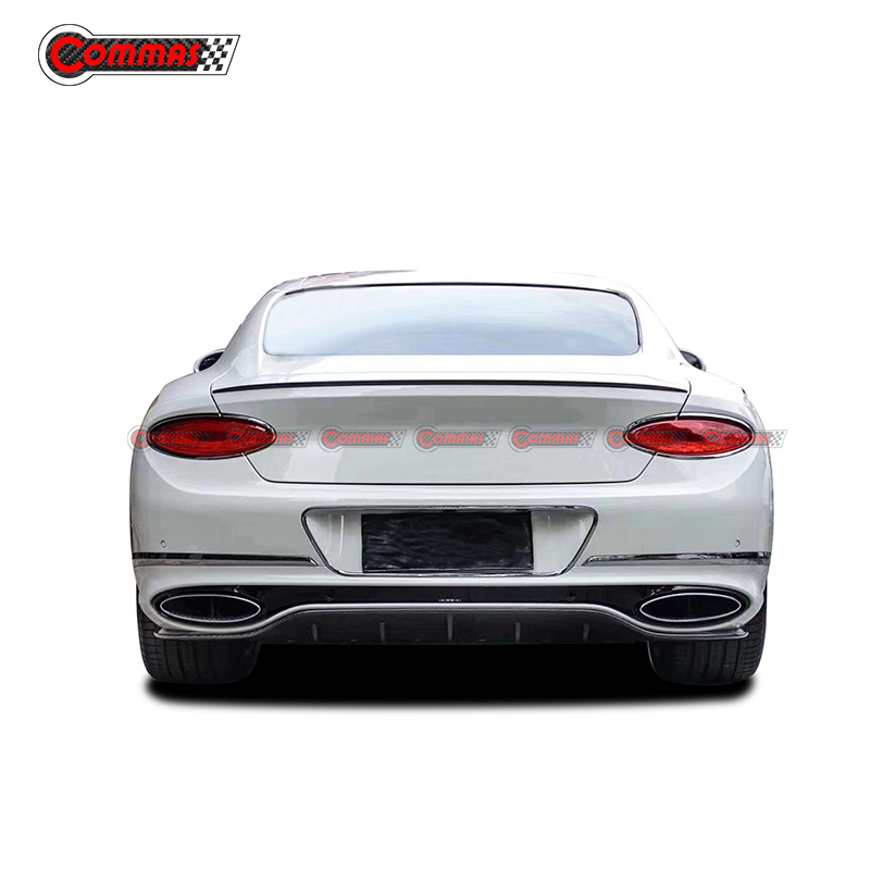 3k Carbon Fiber Rear Diffuser Lip For Bentley Continental GT 2020 Limited Edition 