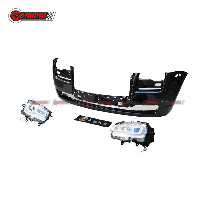 PP Material Car Bumper Assembly LED Headlights Bodykit for Rolls Royce Ghost Ⅱ