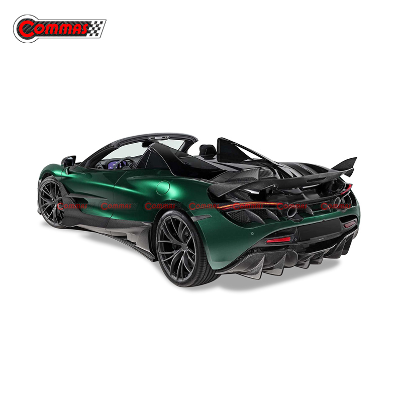 Topcar Style Carbon Fiber Rear Air Outtake Grill Cover For Mclaren 720S