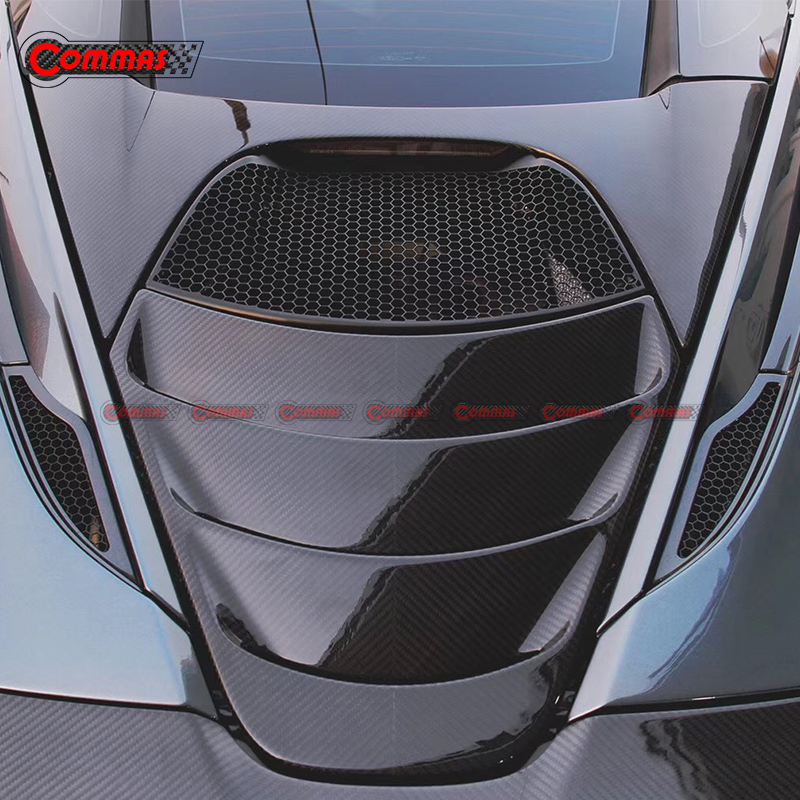 OEM Style Carbon Fiber Rear Trunk Engine Cover For Mclaren 720S