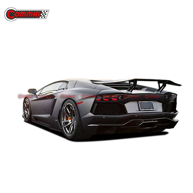 Pur Style Carbon Fiber Rear Racing Spoiler Wing For Lamborghini Aventador