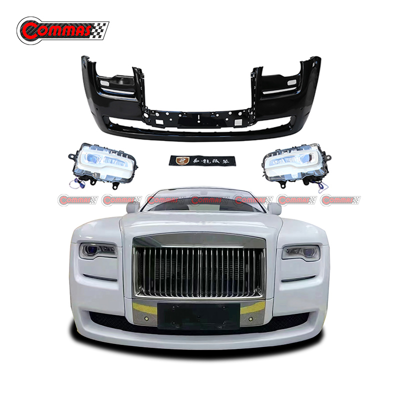 PP Material Car Bumper Assembly LED Headlights Bodykit for Rolls Royce Ghost Ⅱ