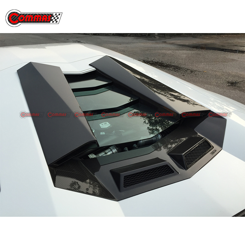 Novitec Style Carbon Fiber Engine Bonnet Air Intake Vents for Lamborghini Aventador 